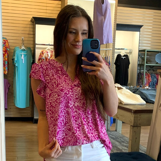 Pink Sleeveless Top